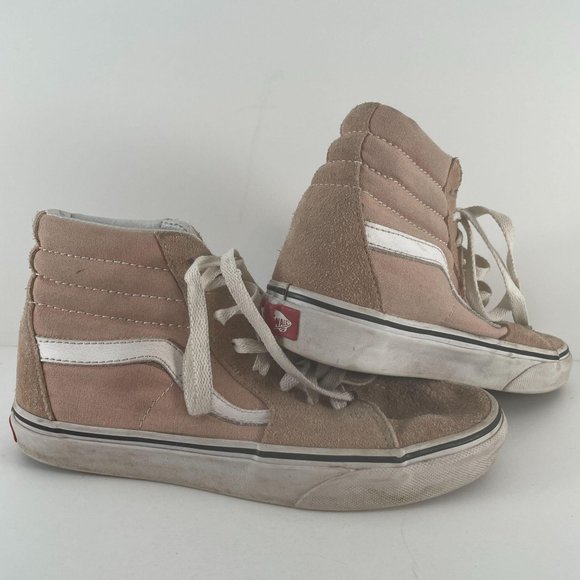 Vans Mauve Pink Suede Old Skool High Top Sneakers - Picture 5 of 10